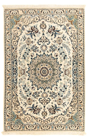 Tapis persan - Nain - Royal - 132 x 85 cm - beige