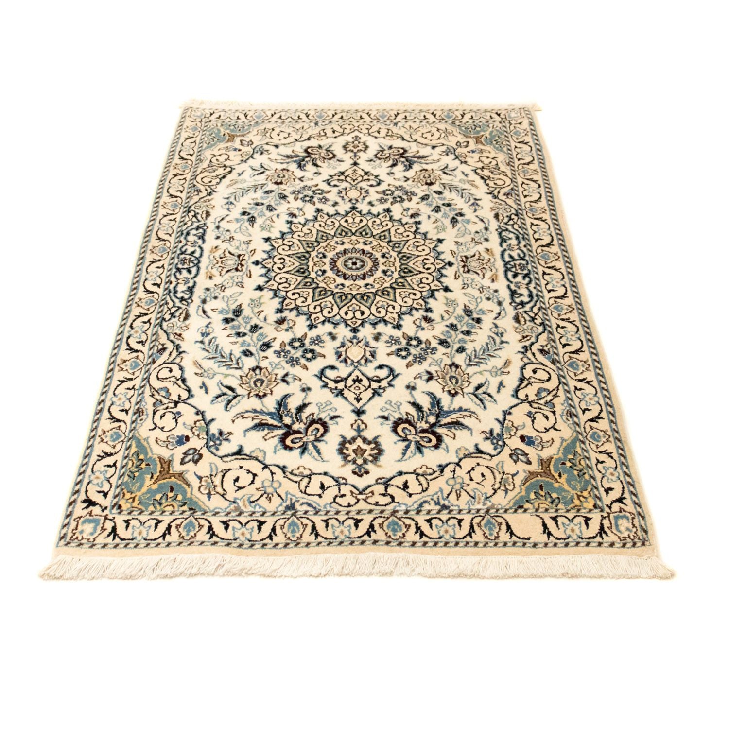 Tapis persan - Nain - Royal - 132 x 85 cm - beige