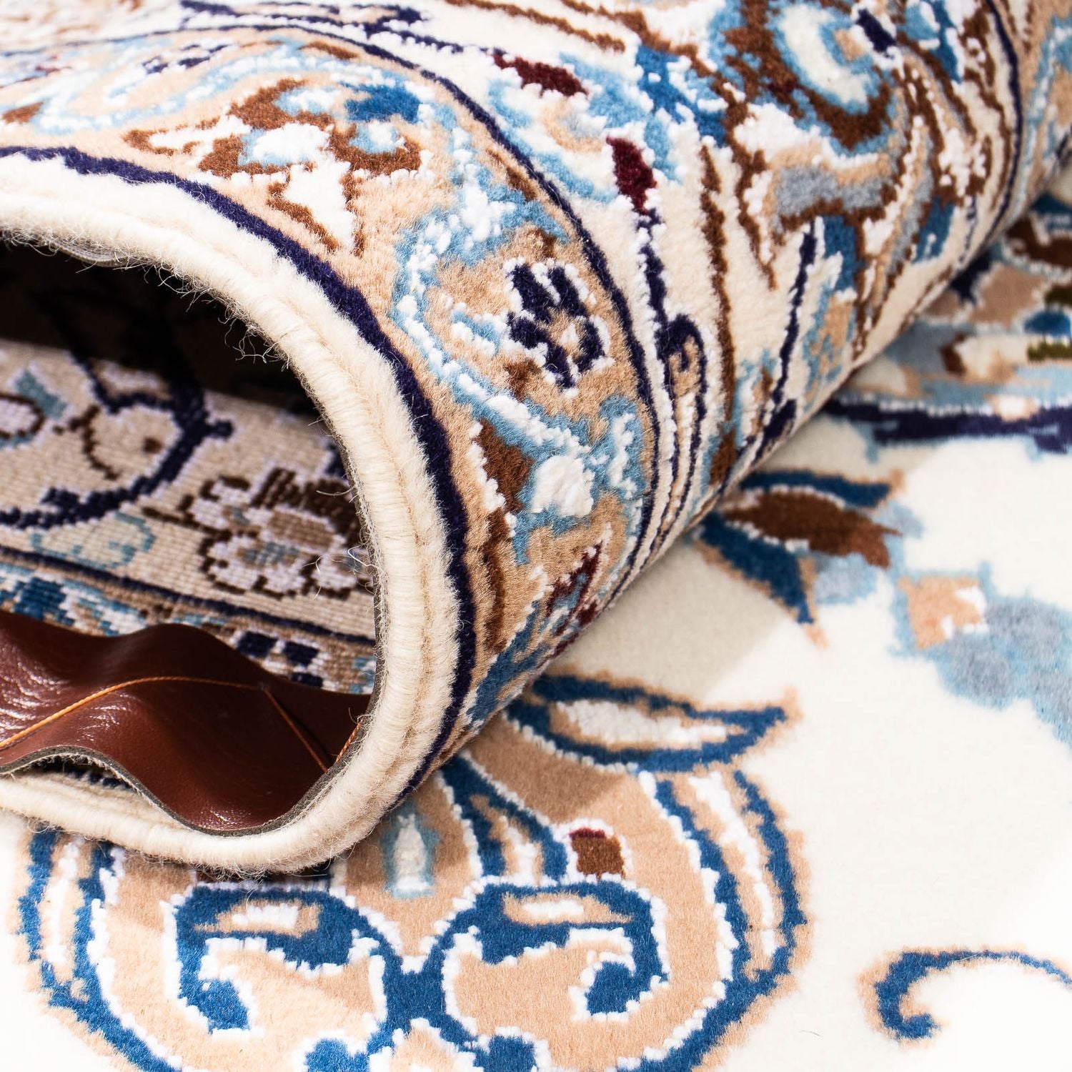 Tapis persan - Nain - Royal - 261 x 155 cm - beige