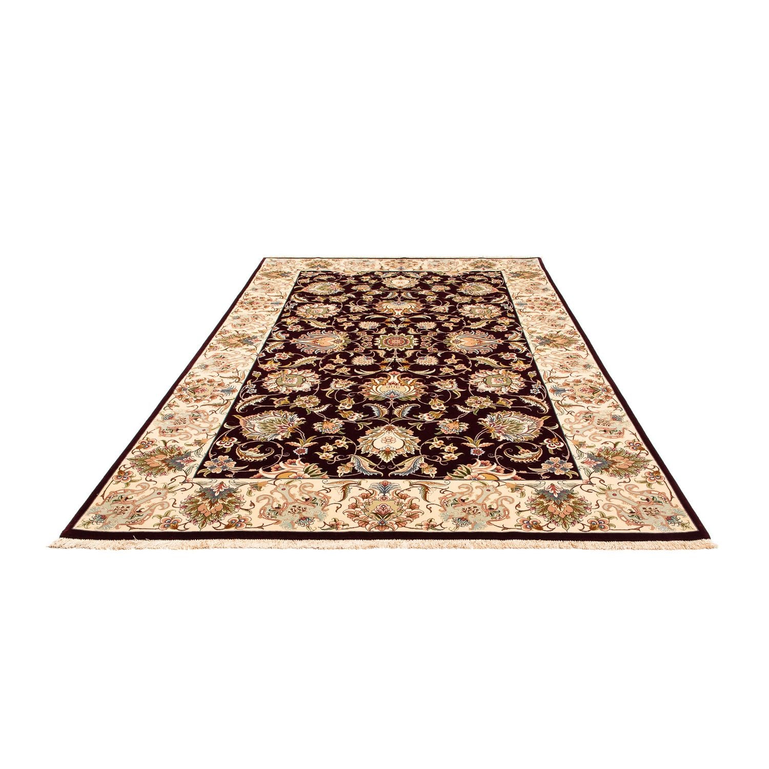 Tapis persan - Tabriz - Royal - 314 x 203 cm - rouge foncé