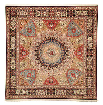 Tapis persan - Tabriz - Royal carré  - 254 x 250 cm - multicolore