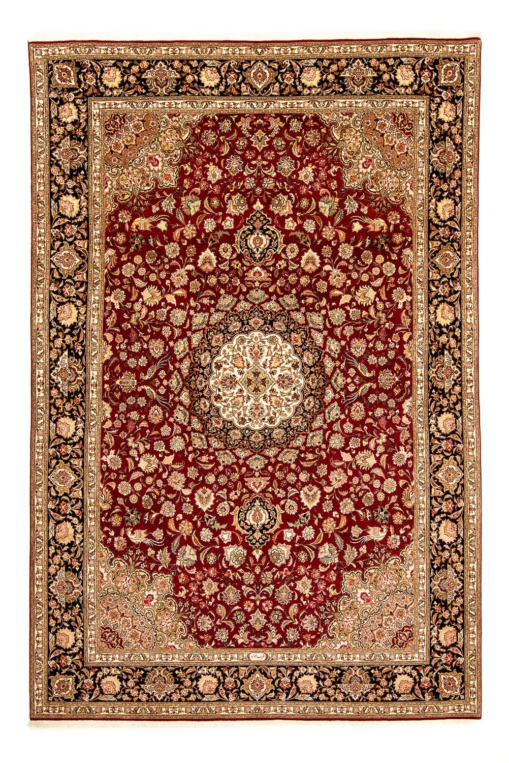 Tapis persan - Tabriz - Royal - 364 x 247 cm - rouge foncé