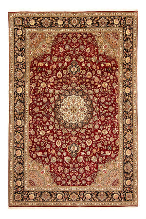Tapis persan - Tabriz - Royal - 364 x 247 cm - rouge foncé