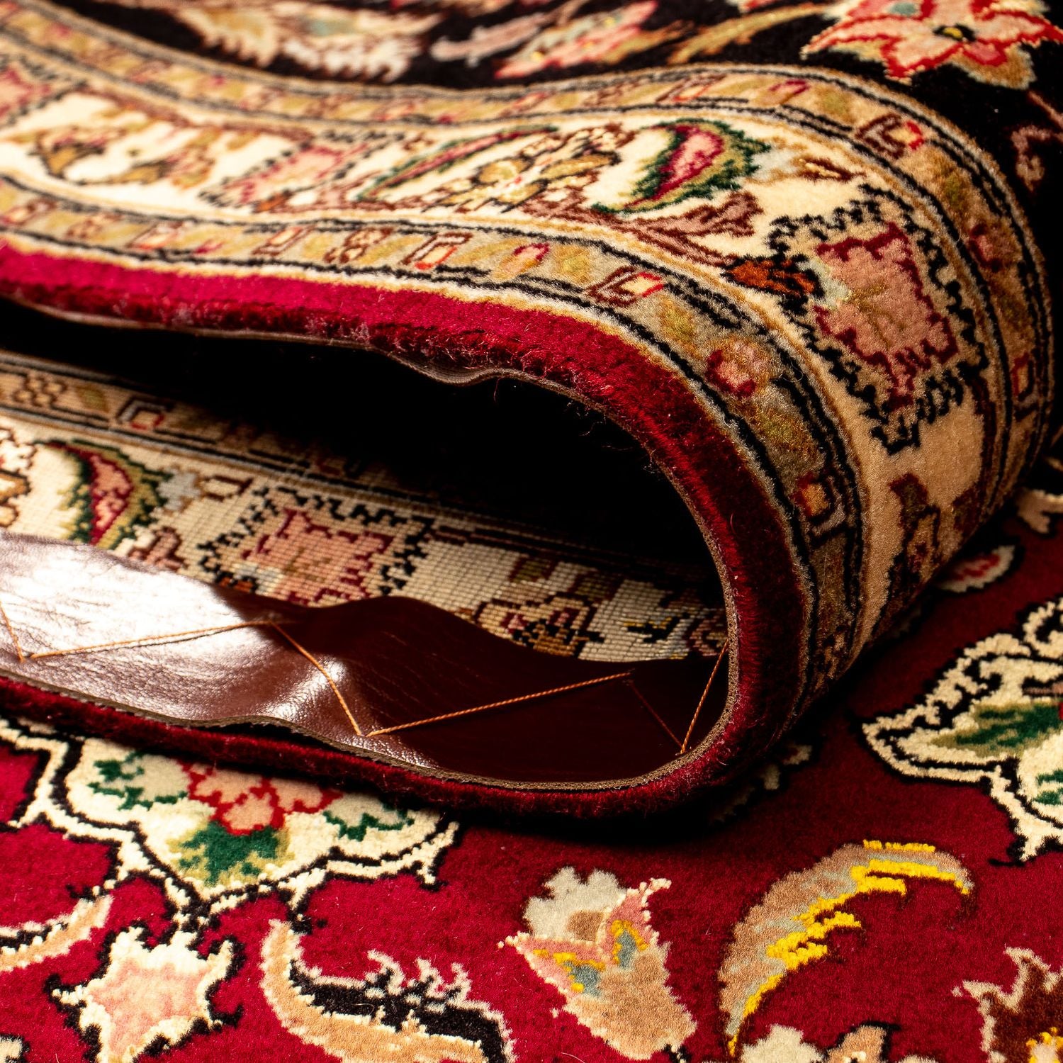 Tapis persan - Tabriz - Royal - 364 x 247 cm - rouge foncé