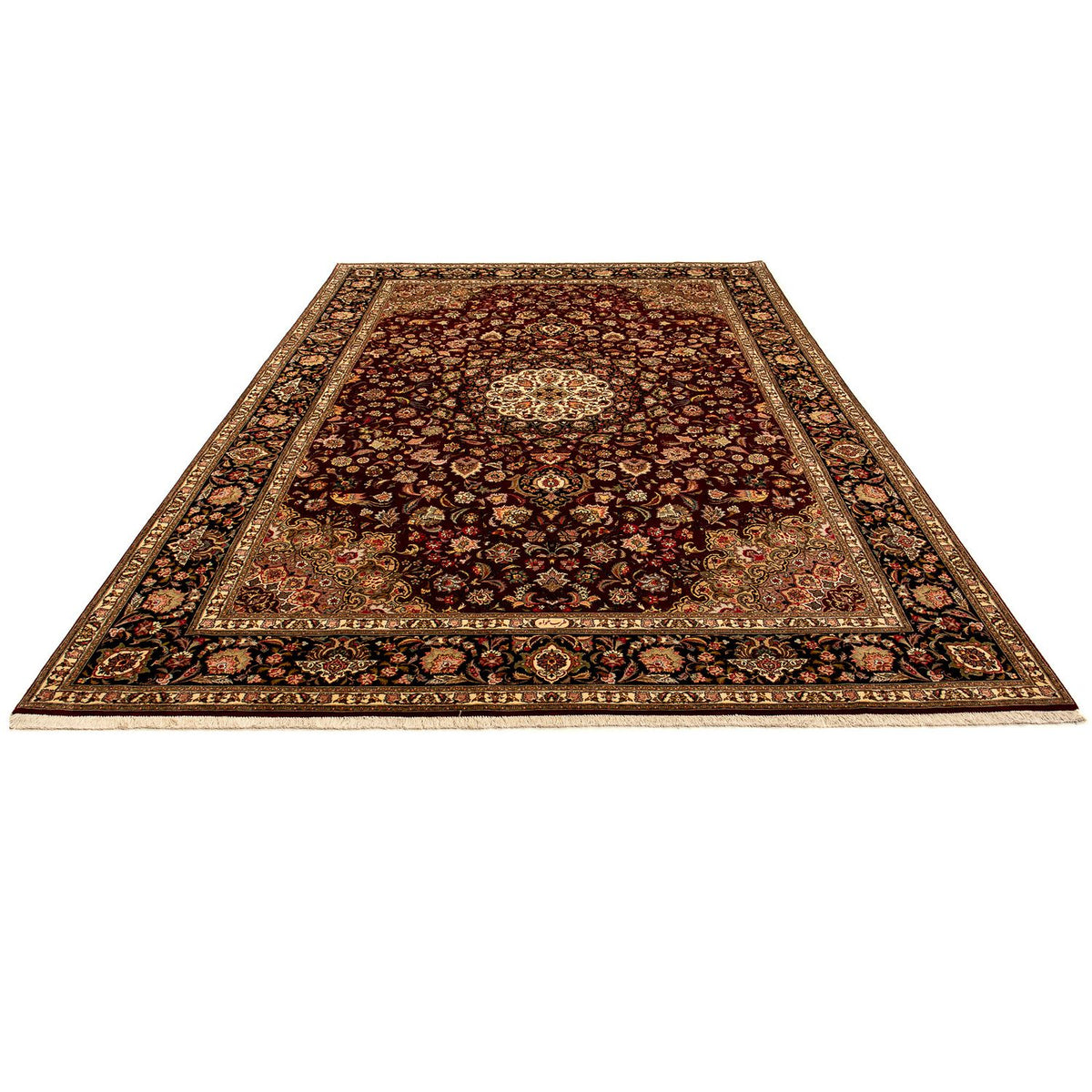 Tapis persan - Tabriz - Royal - 364 x 247 cm - rouge foncé