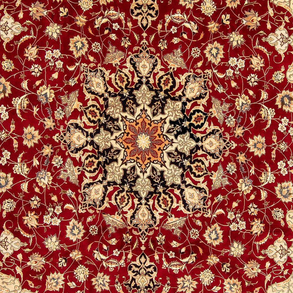Tapis persan - Tabriz - Royal - 343 x 255 cm - rouge foncé