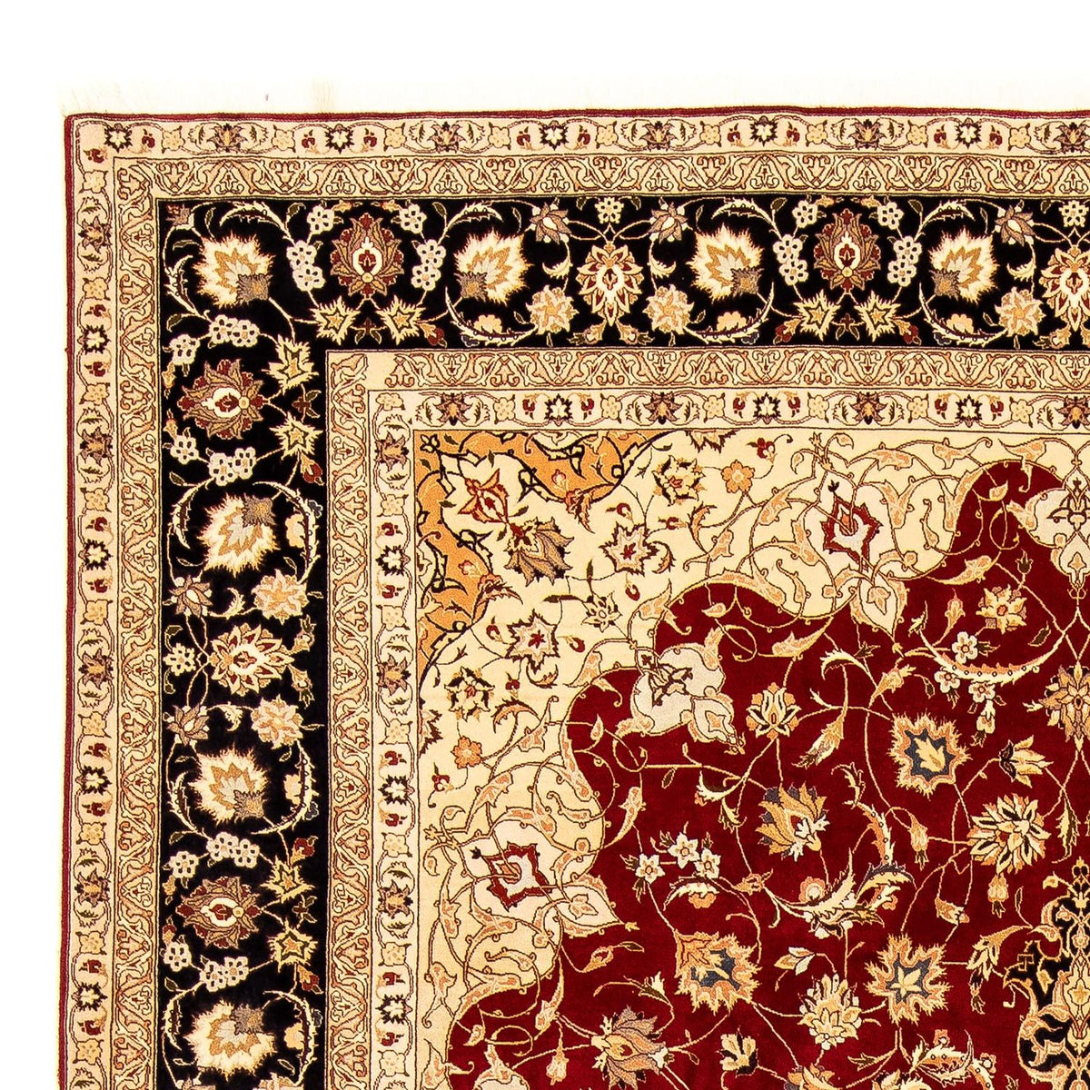 Tapis persan - Tabriz - Royal - 343 x 255 cm - rouge foncé