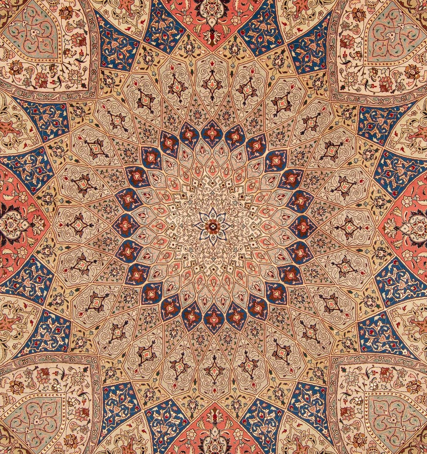 Tapis persan - Tabriz - Royal carré  - 256 x 253 cm - multicolore