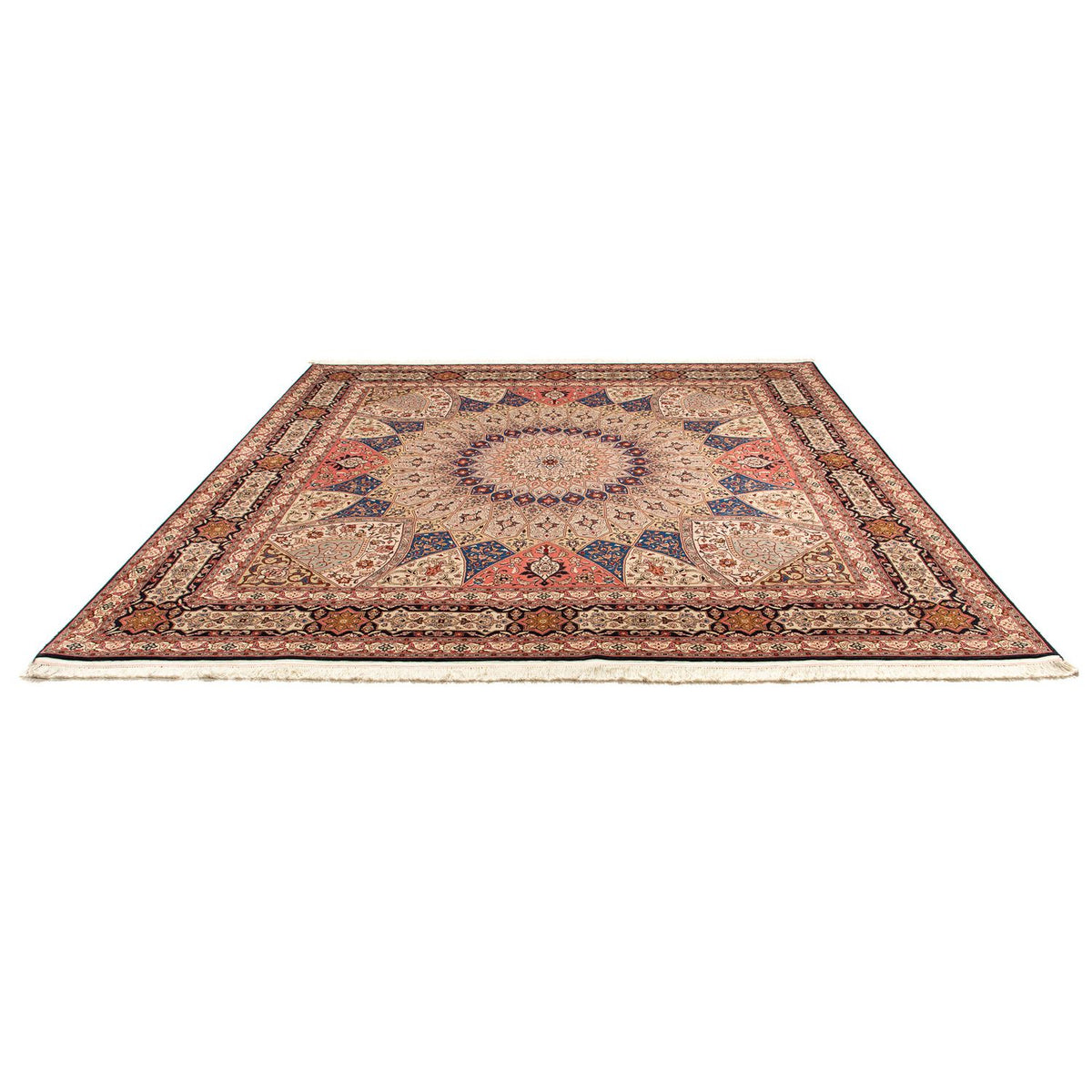Tapis persan - Tabriz - Royal carré  - 256 x 253 cm - multicolore