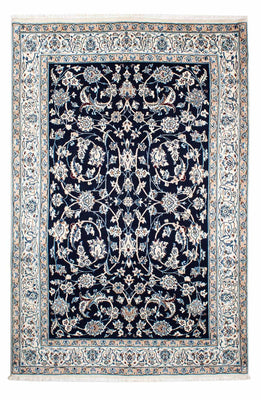 Tapis persan - Nain - Royal - 231 x 155 cm - bleu foncé