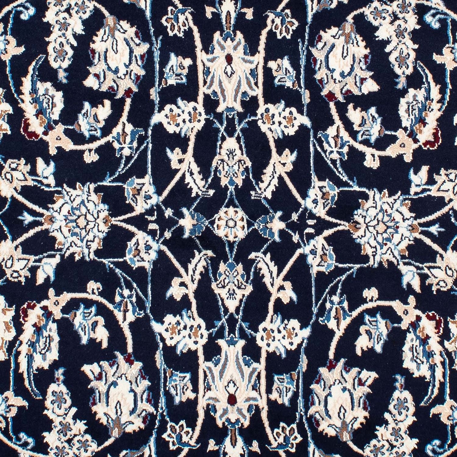 Tapis persan - Nain - Royal - 231 x 155 cm - bleu foncé