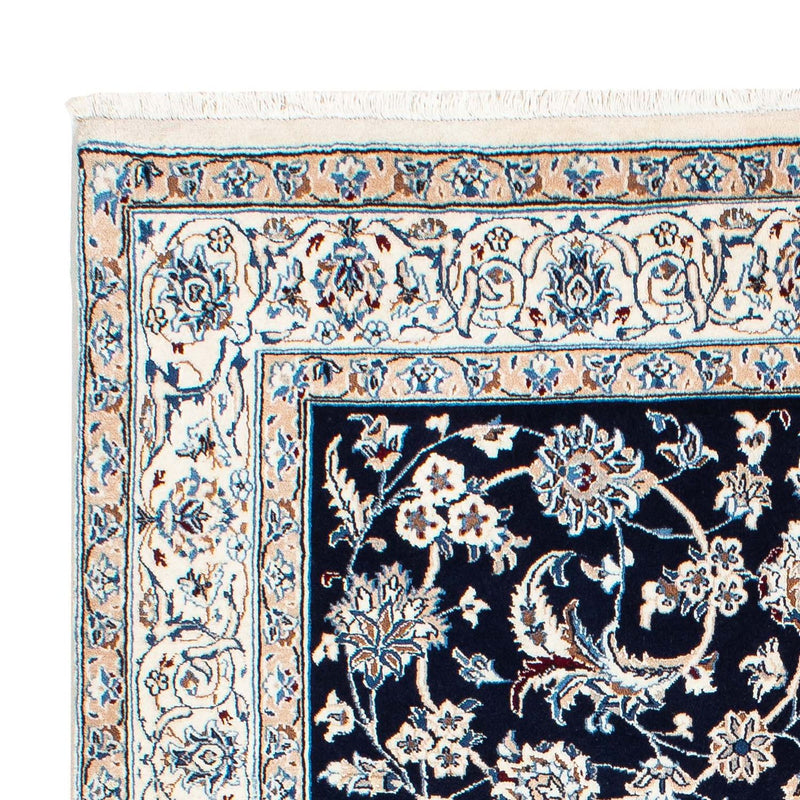 Tapis persan - Nain - Royal - 231 x 155 cm - bleu foncé