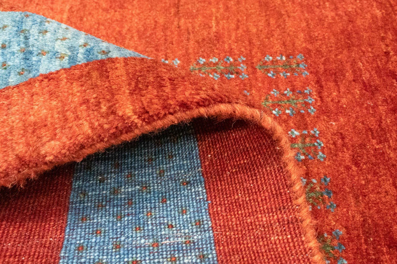 Tapis de couloir Tapis Gabbeh - Loribaft Persan - 174 x 88 cm - rouge