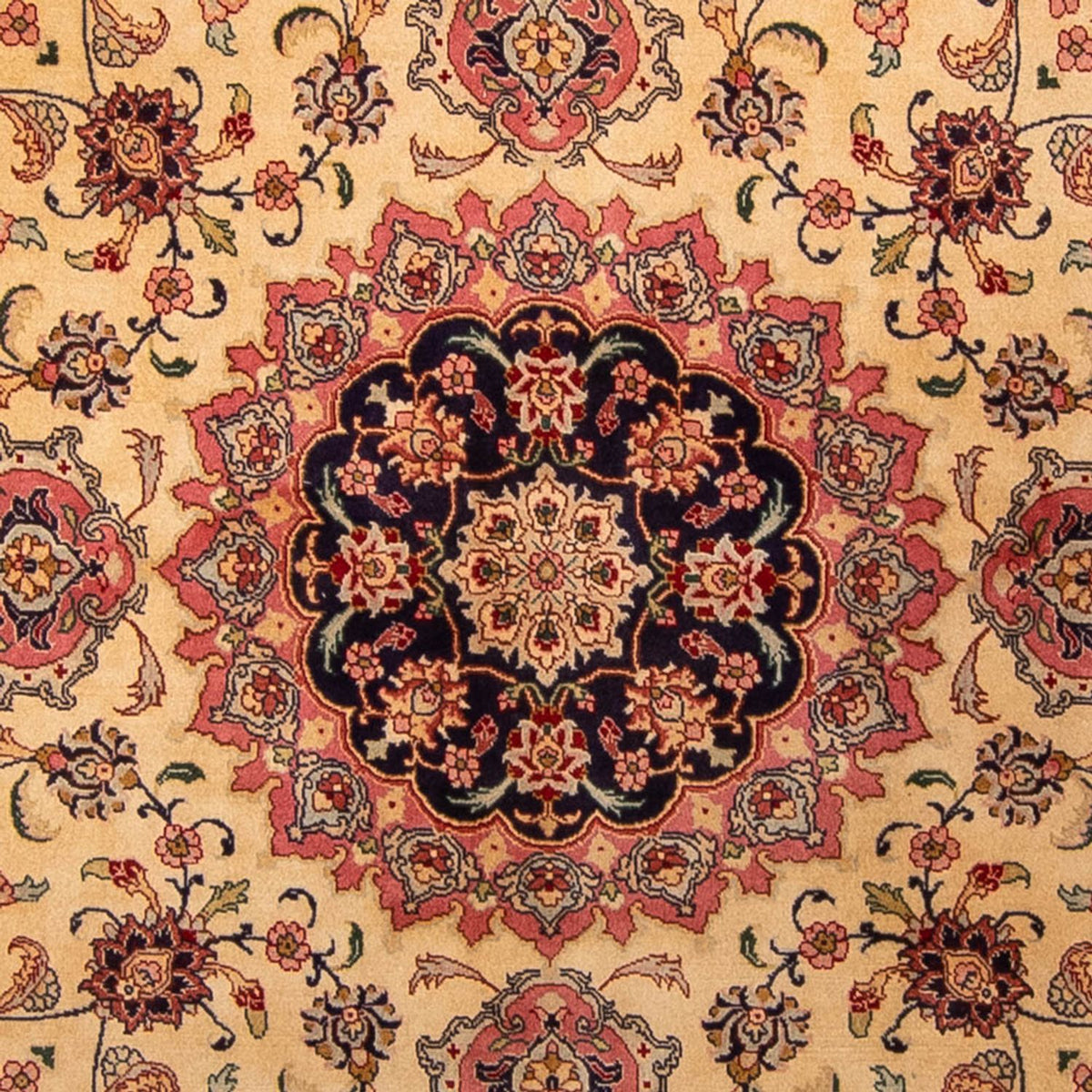 Tapis persan - Tabriz carré  - 250 x 244 cm - beige
