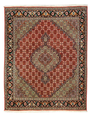 Tapis persan - Tabriz - 191 x 154 cm - rouge foncé