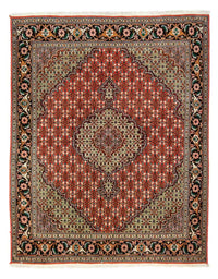 Tapis persan - Tabriz - 191 x 154 cm - rouge foncé