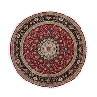 Tapis persan - Tabriz - Royal ronde  - 245 x 245 cm - rouge foncé