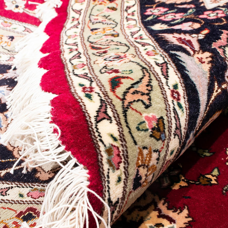 Tapis persan - Tabriz - Royal ronde  - 245 x 245 cm - rouge foncé