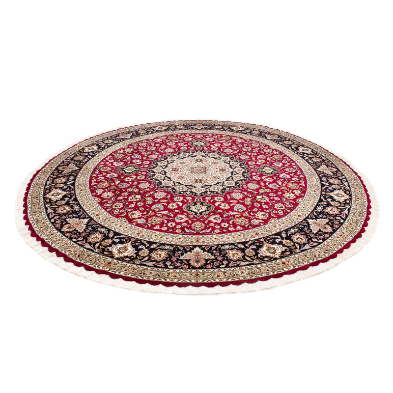 Tapis persan - Tabriz - Royal ronde  - 245 x 245 cm - rouge foncé