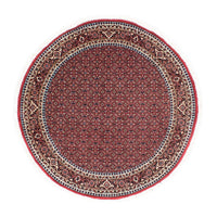 Tapis persan - Bidjar ronde  - 155 x 155 cm - rouge foncé