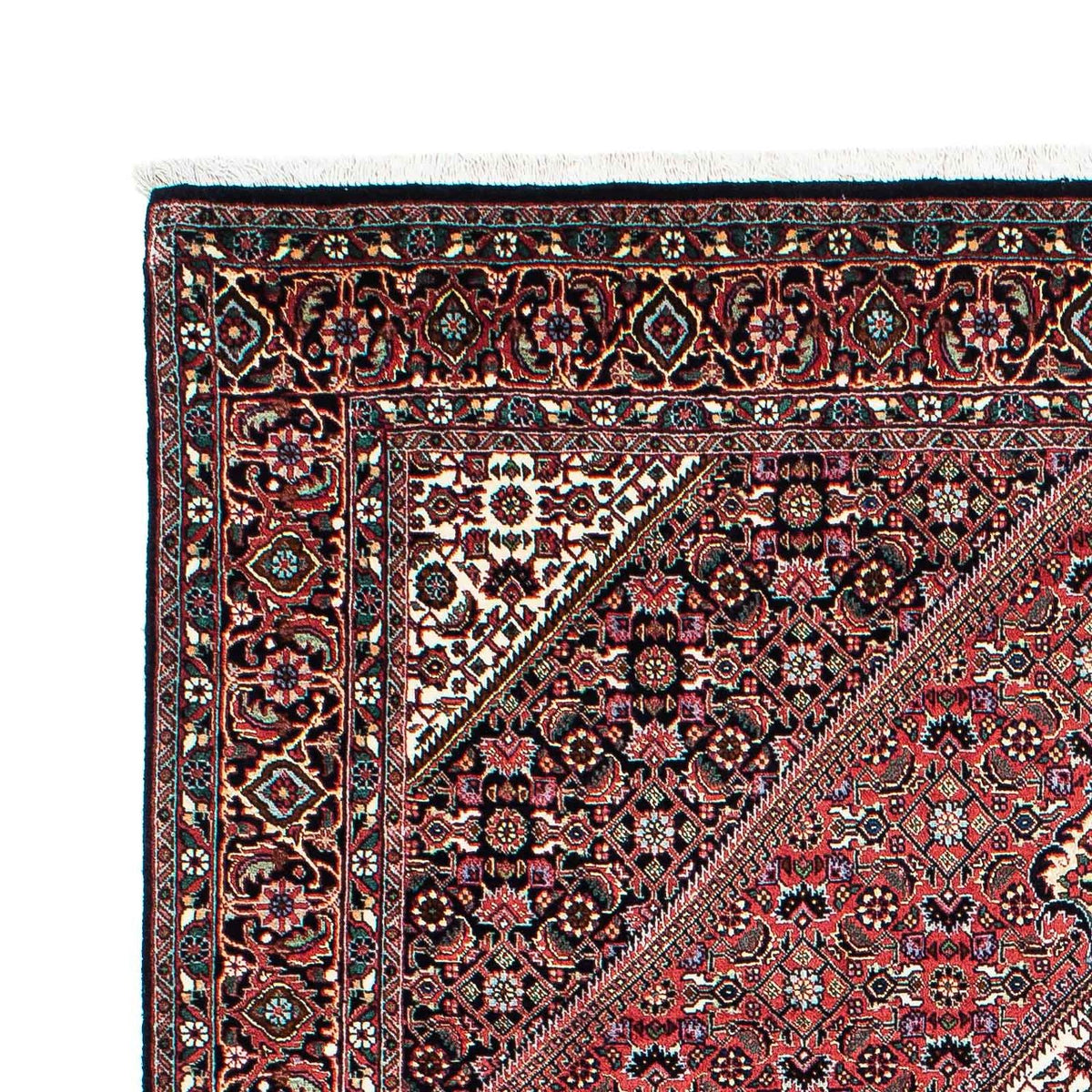 Tapis persan - Bidjar - 210 x 136 cm - rouge clair