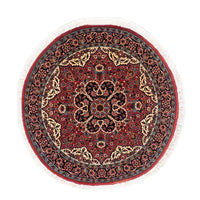 Tapis persan - Bidjar ronde  - 100 x 100 cm - rouge foncé
