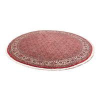 Tapis persan - Bidjar ronde  - 255 x 255 cm - rouge foncé