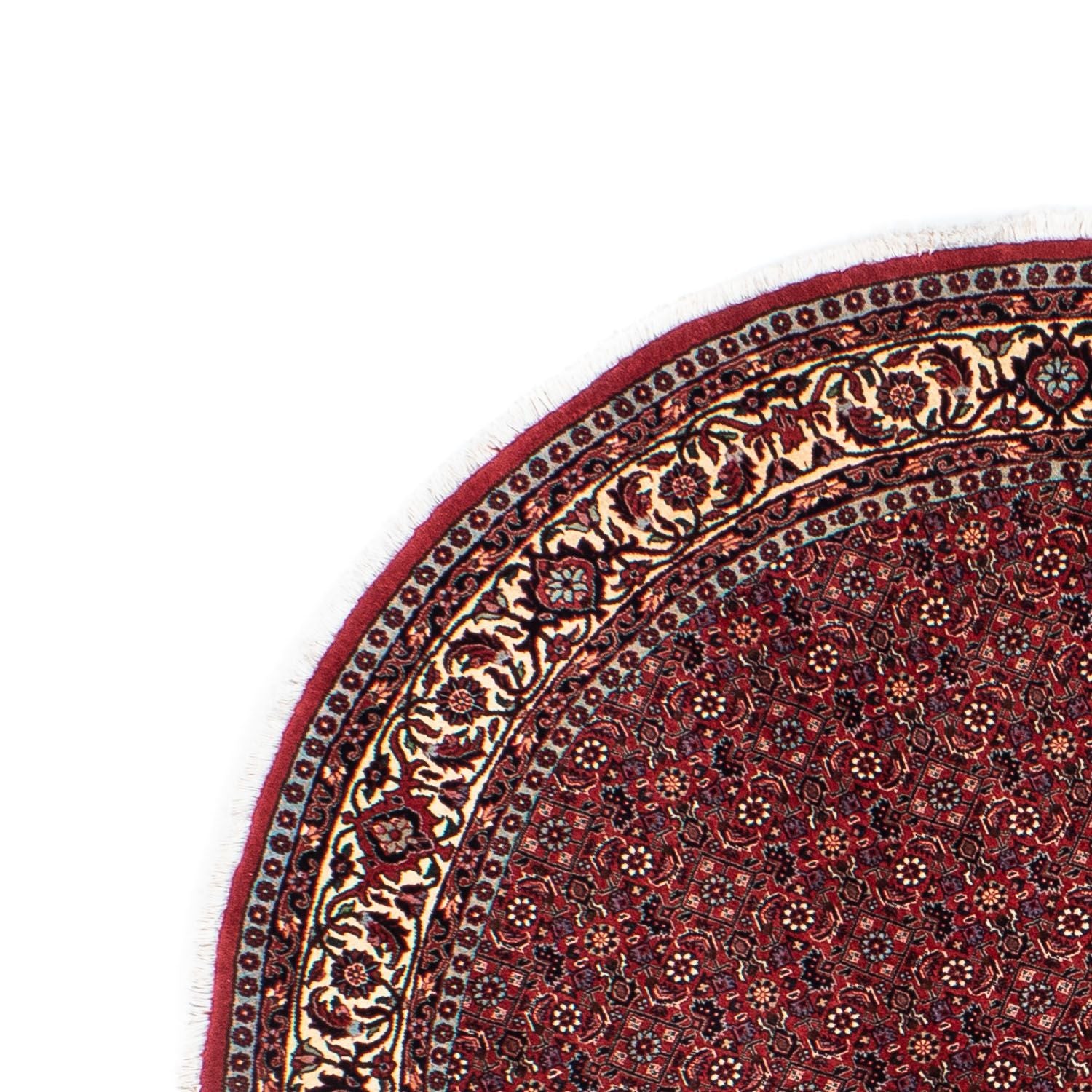 Tapis persan - Bidjar ronde  - 155 x 155 cm - rouge foncé