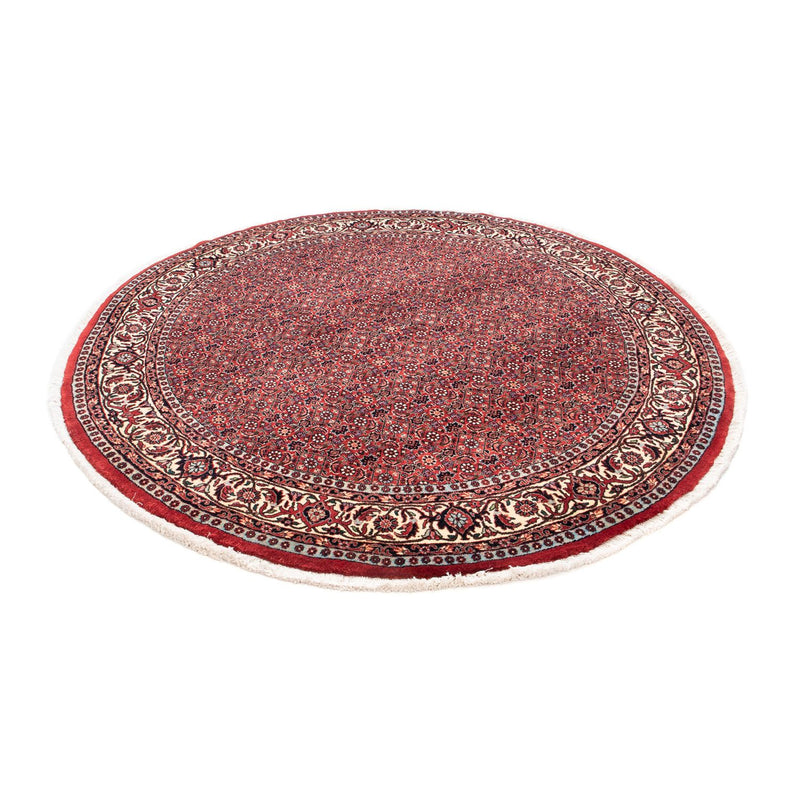 Tapis persan - Bidjar ronde  - 155 x 155 cm - rouge foncé