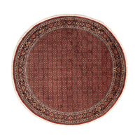 Tapis persan - Bidjar ronde  - 250 x 250 cm - rouge foncé