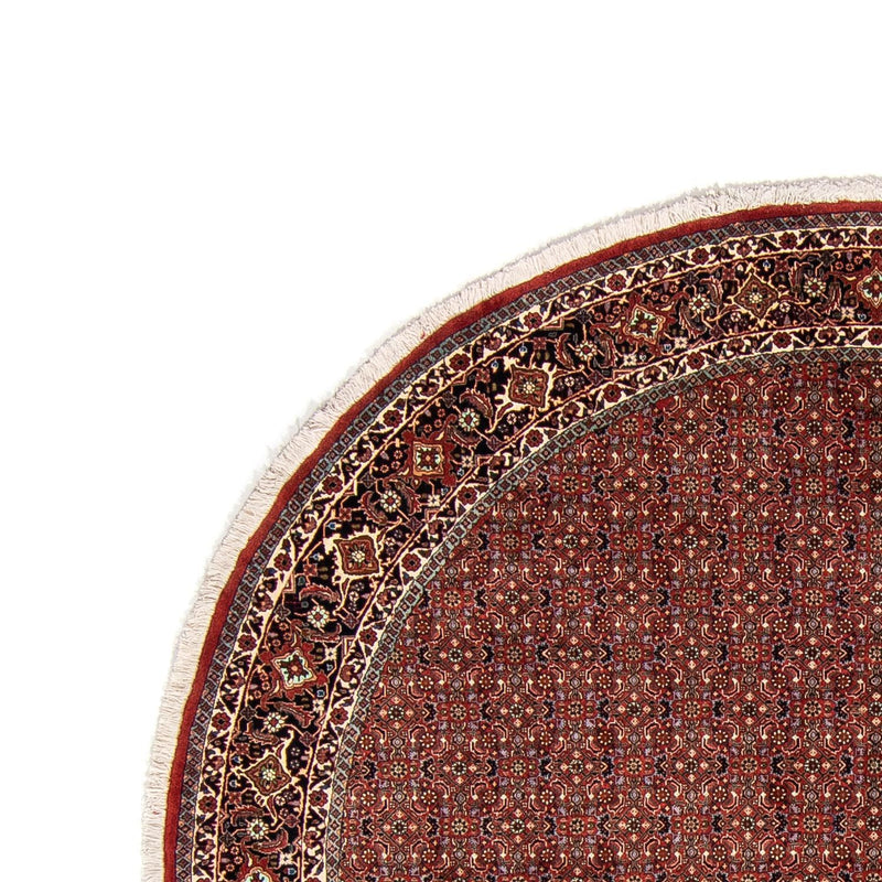 Tapis persan - Bidjar ronde  - 250 x 250 cm - rouge foncé