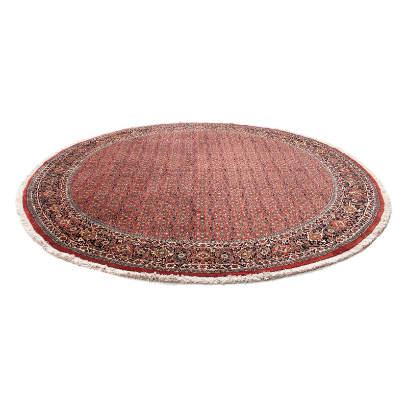 Tapis persan - Bidjar ronde  - 250 x 250 cm - rouge foncé