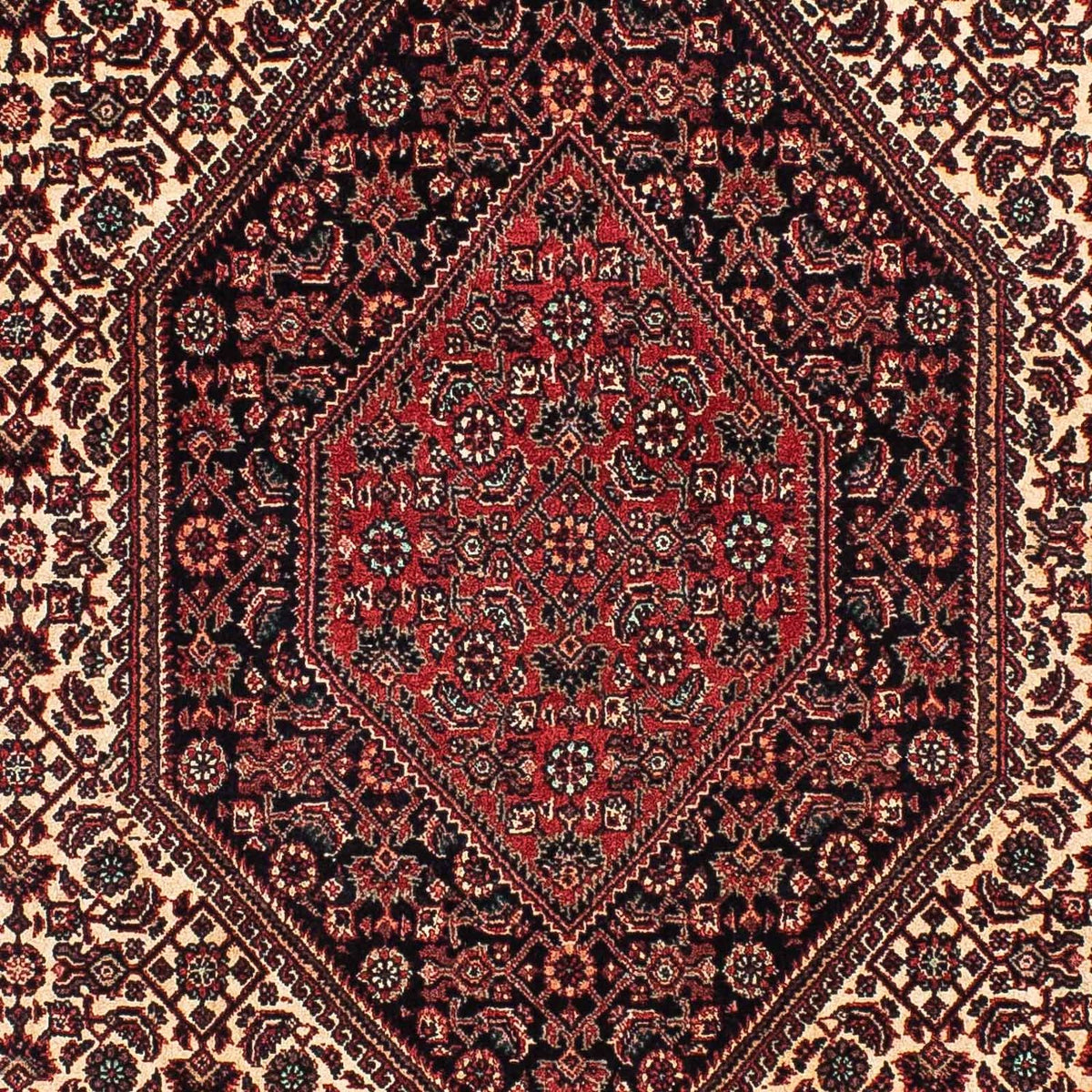 Tapis de couloir Tapis persan - Bidjar - 198 x 102 cm - beige