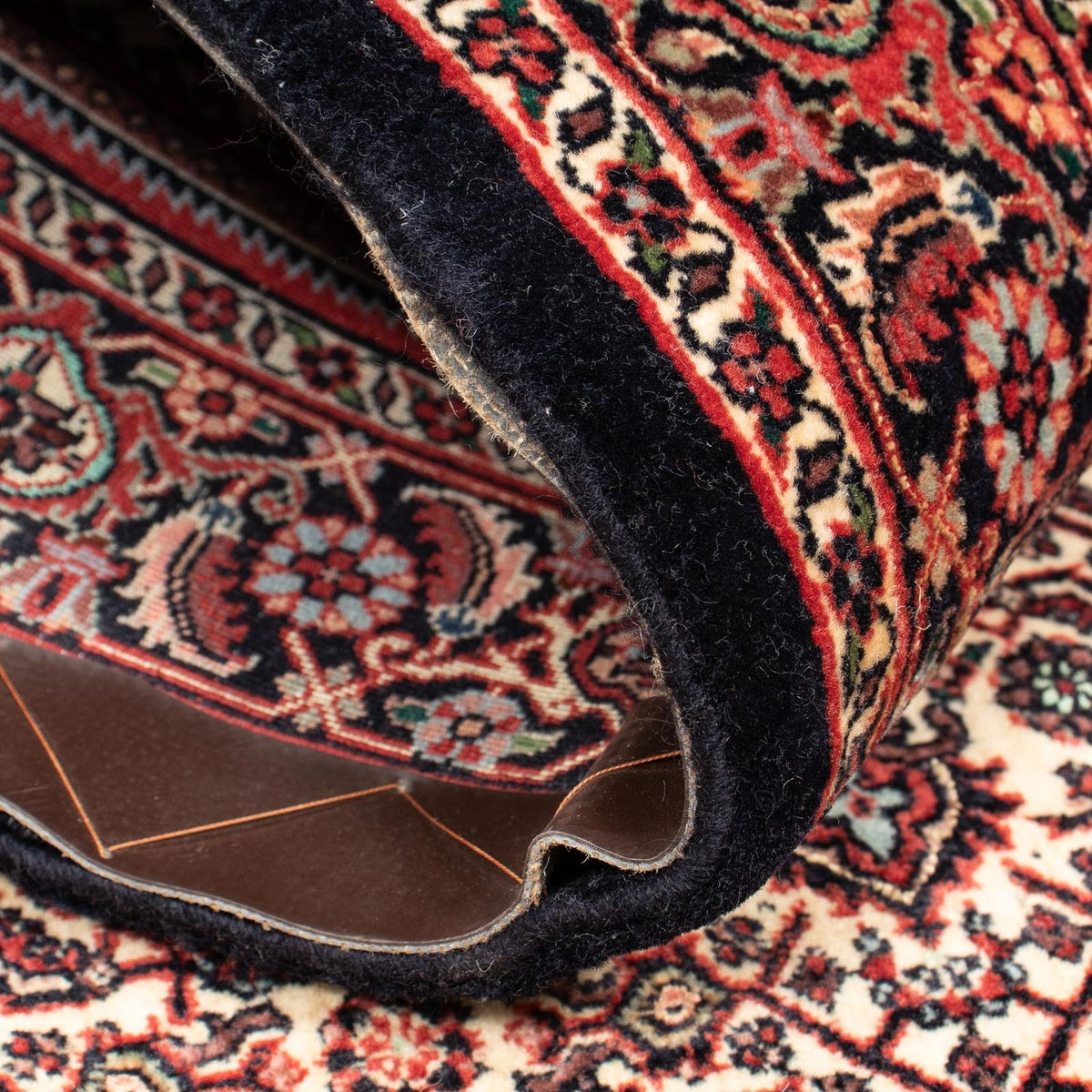 Tapis de couloir Tapis persan - Bidjar - 198 x 102 cm - beige