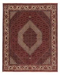 Tapis persan - Bidjar - 254 x 205 cm - rouge foncé