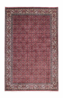 Tapis persan - Bidjar - 204 x 129 cm - rouge clair