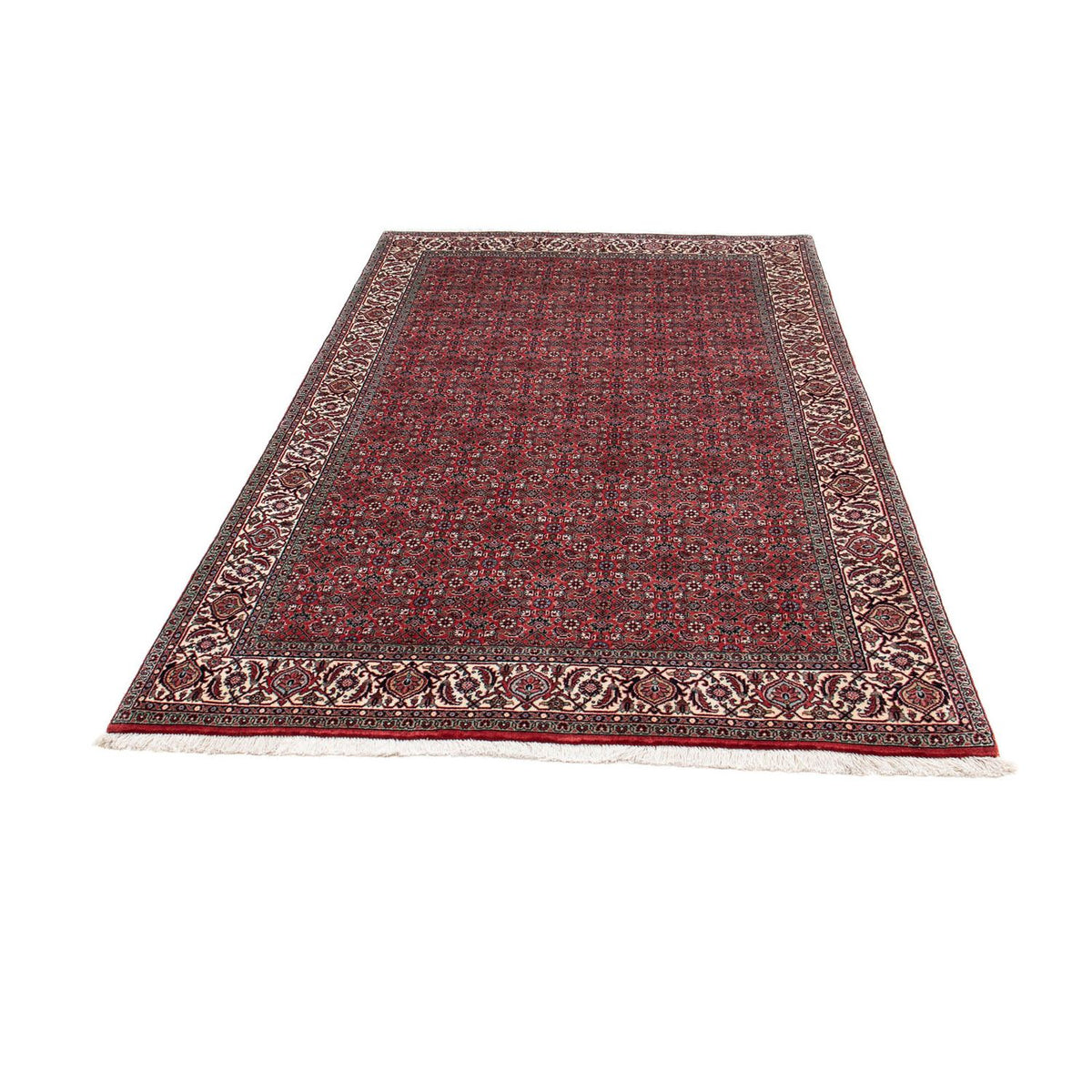 Tapis persan - Bidjar - 204 x 129 cm - rouge clair