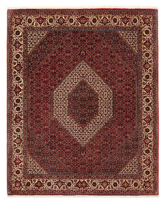 Tapis persan - Bidjar - 254 x 204 cm - rouge foncé