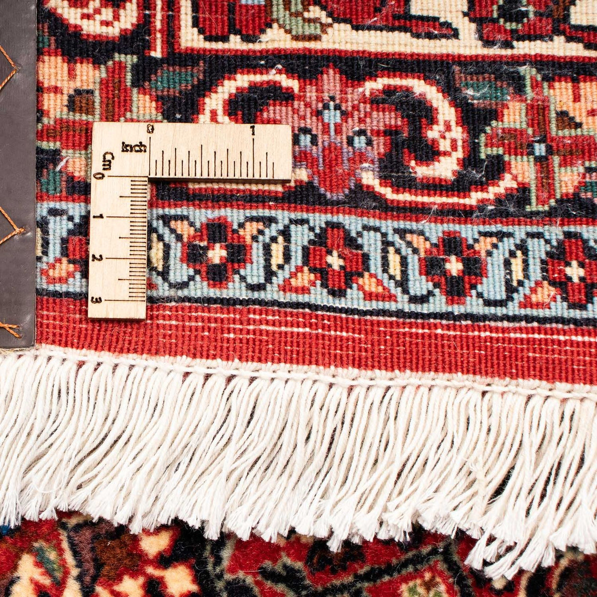 Tapis persan - Bidjar - 254 x 204 cm - rouge foncé