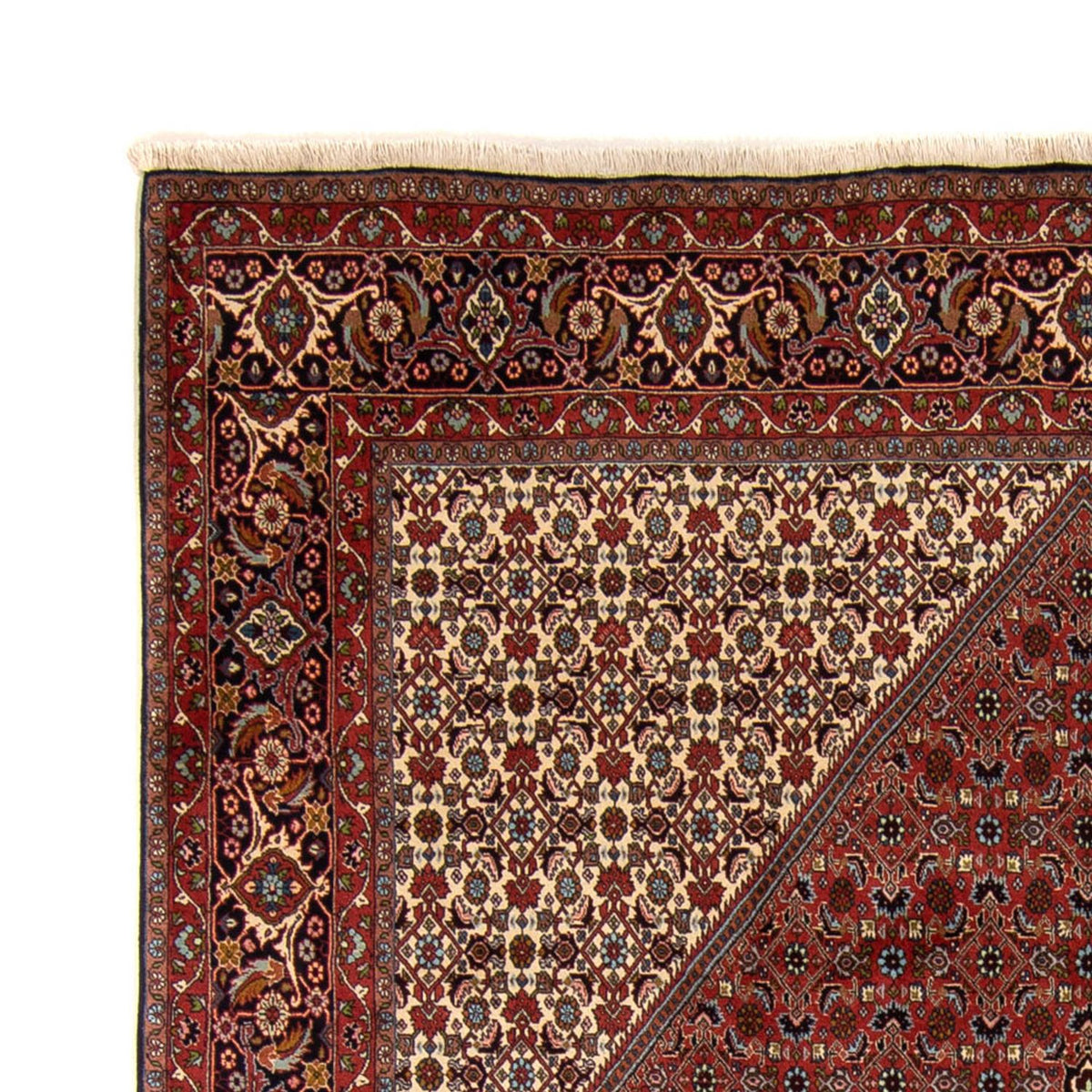Tapis persan - Bidjar - 337 x 250 cm - rouge foncé