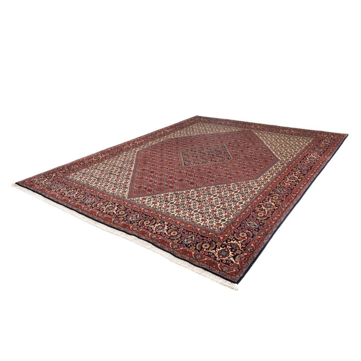 Tapis persan - Bidjar - 337 x 250 cm - rouge foncé