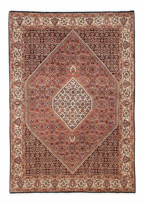 Tapis persan - Bidjar - 242 x 165 cm - rouge clair