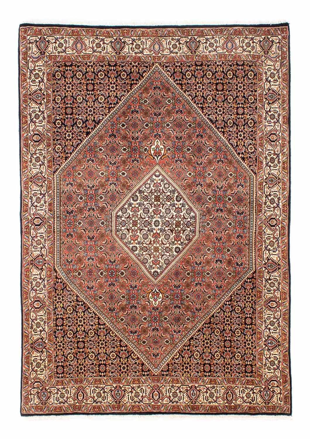 Tapis persan - Bidjar - 242 x 165 cm - rouge clair