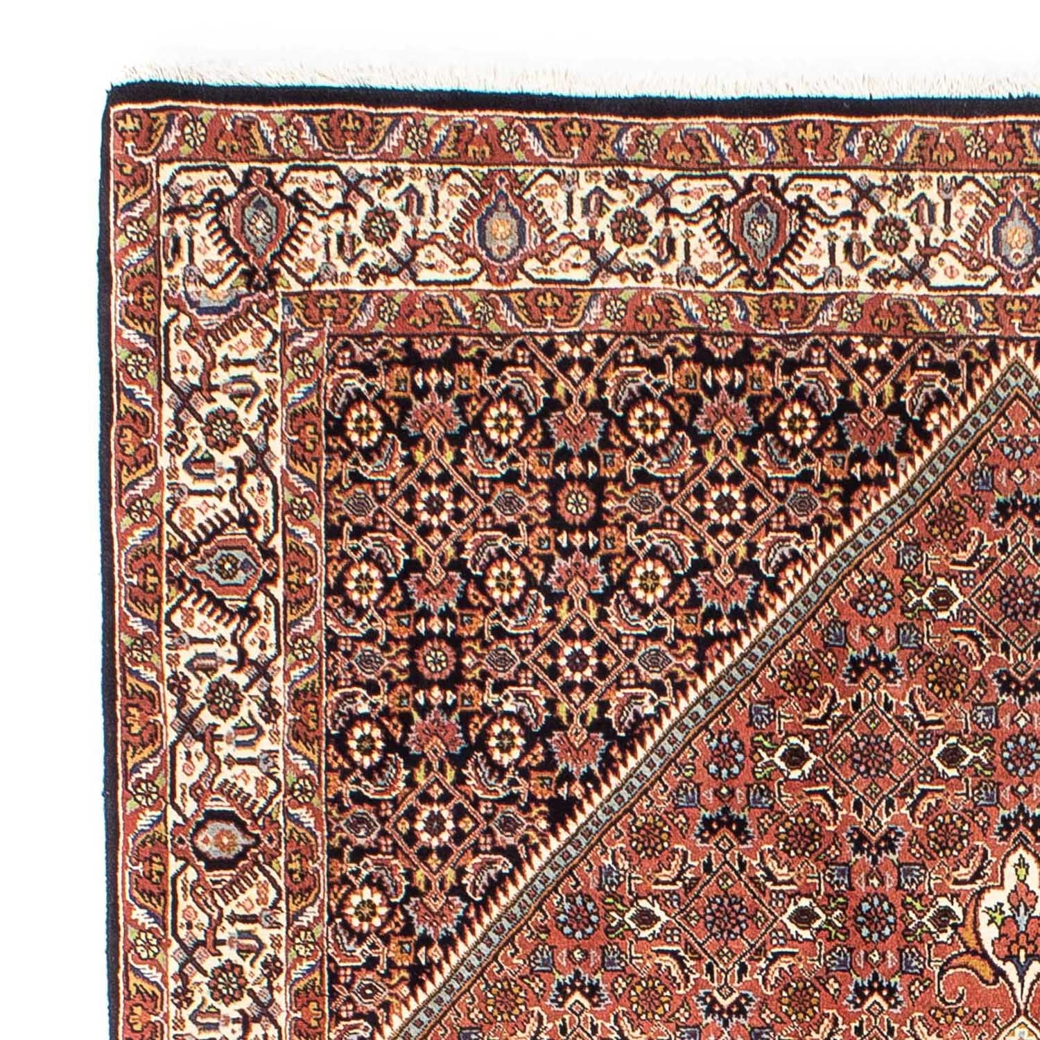 Tapis persan - Bidjar - 242 x 165 cm - rouge clair