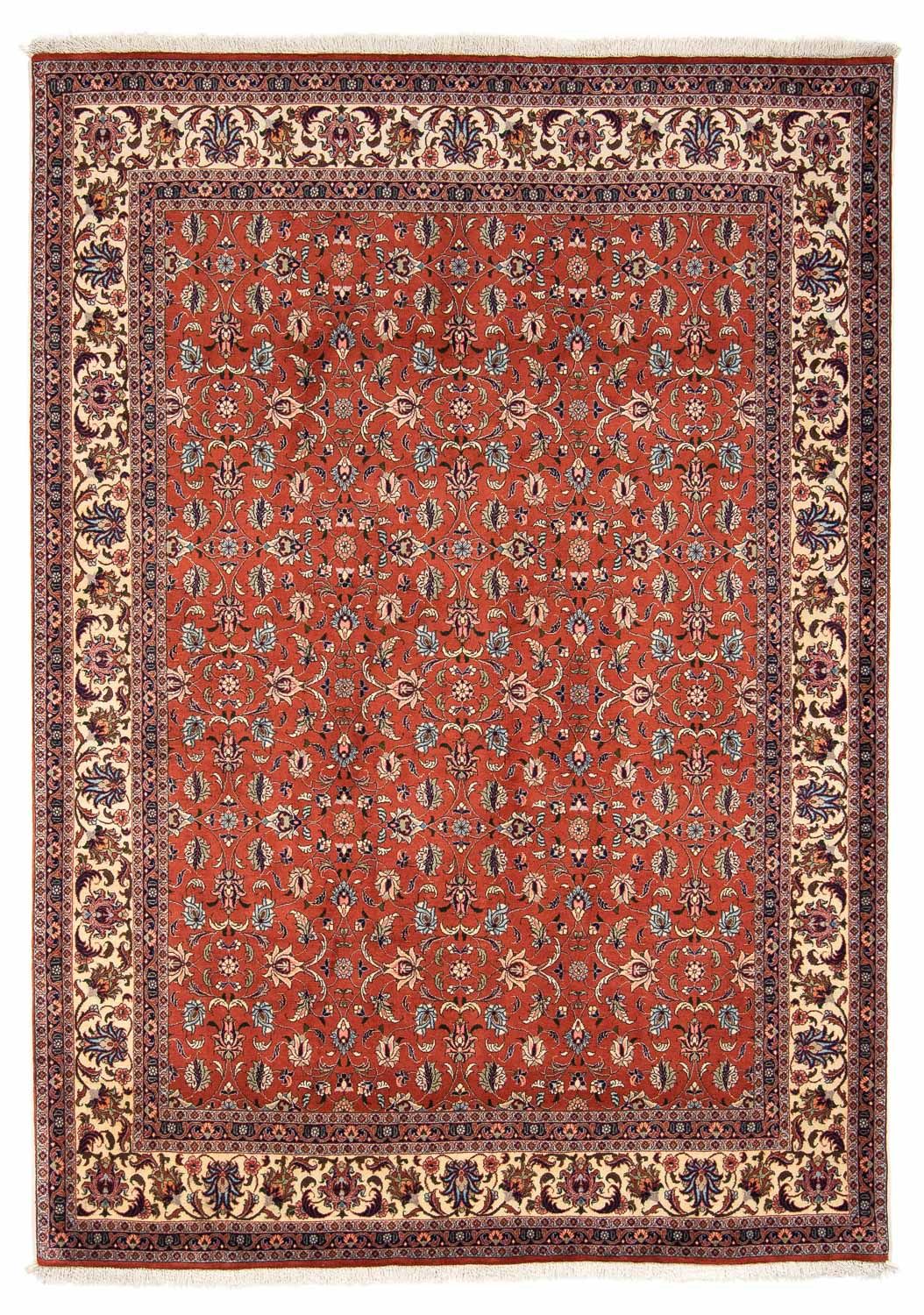 Tapis persan - Bidjar - 242 x 173 cm - rouge foncé