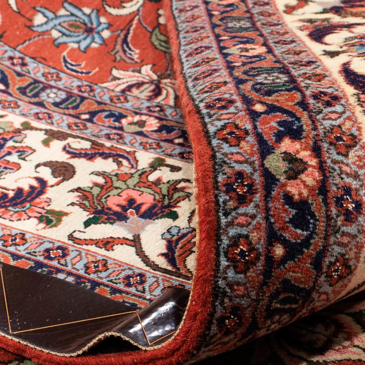 Tapis persan - Bidjar - 242 x 173 cm - rouge foncé