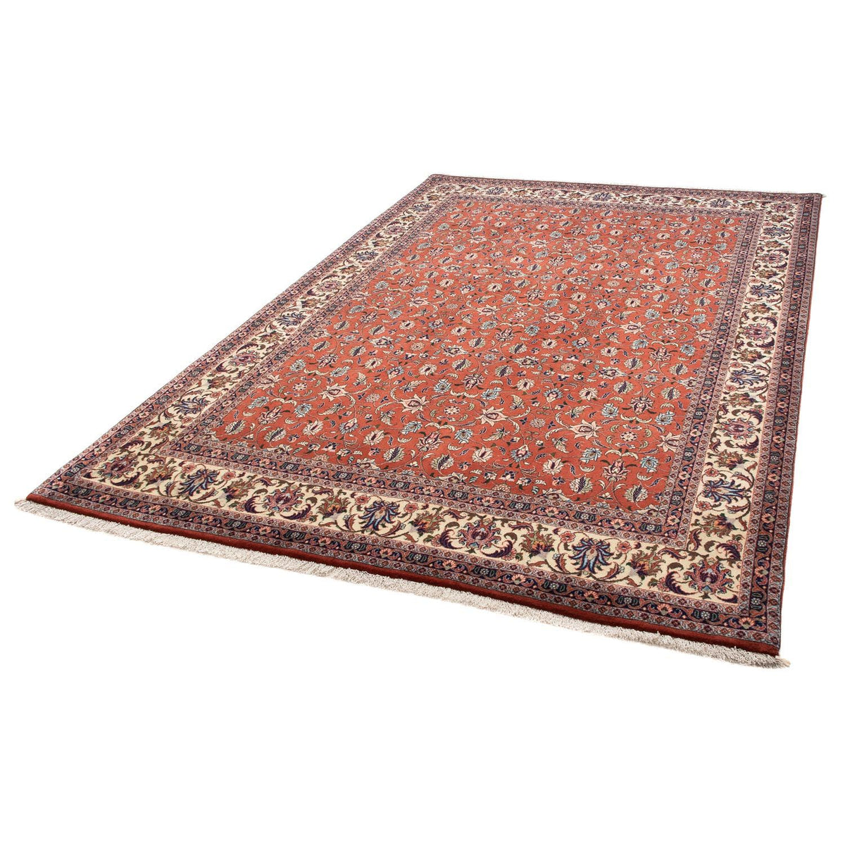 Tapis persan - Bidjar - 242 x 173 cm - rouge foncé
