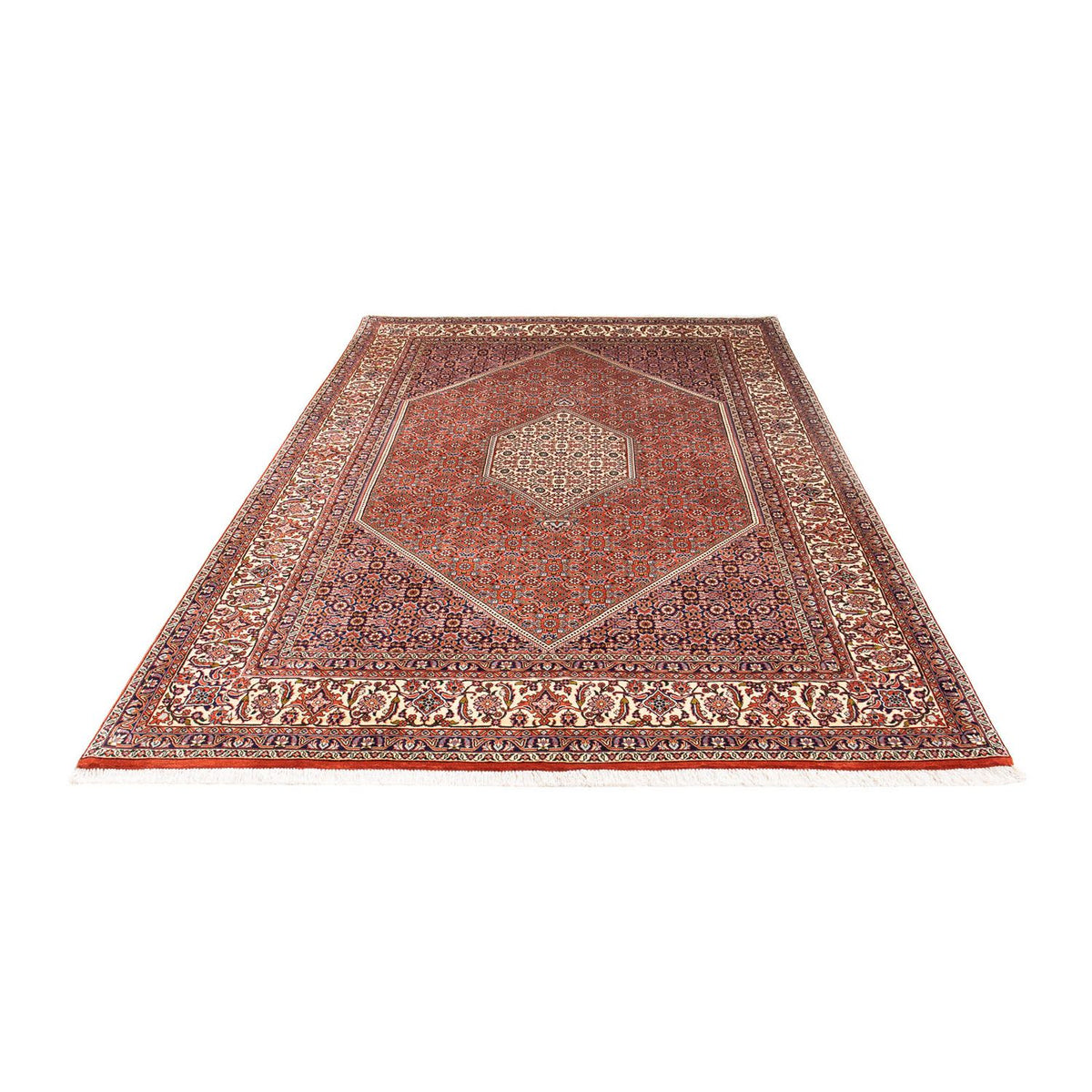 Tapis persan - Bidjar - 245 x 167 cm - marron clair