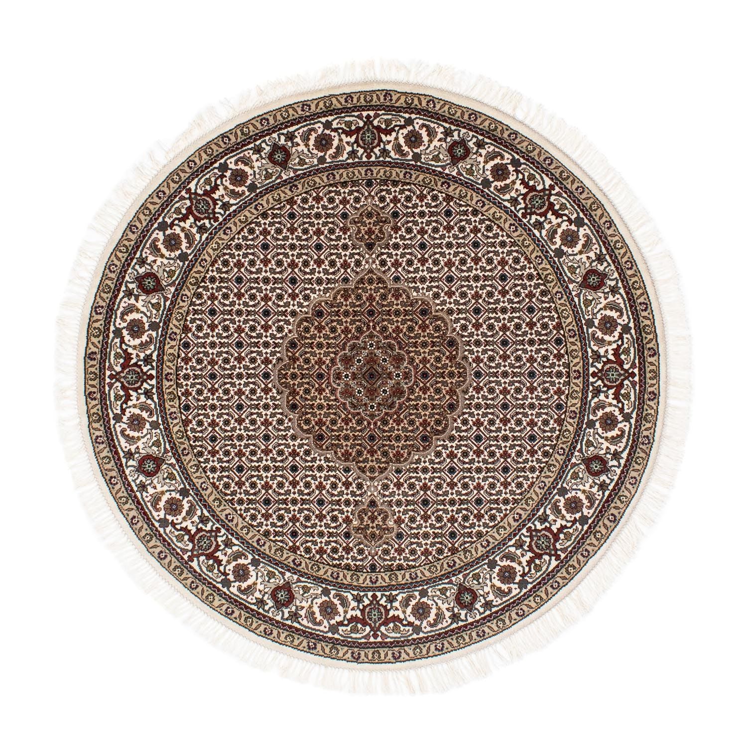Tapis persan - Tabriz ronde  - 150 x 150 cm - multicolore
