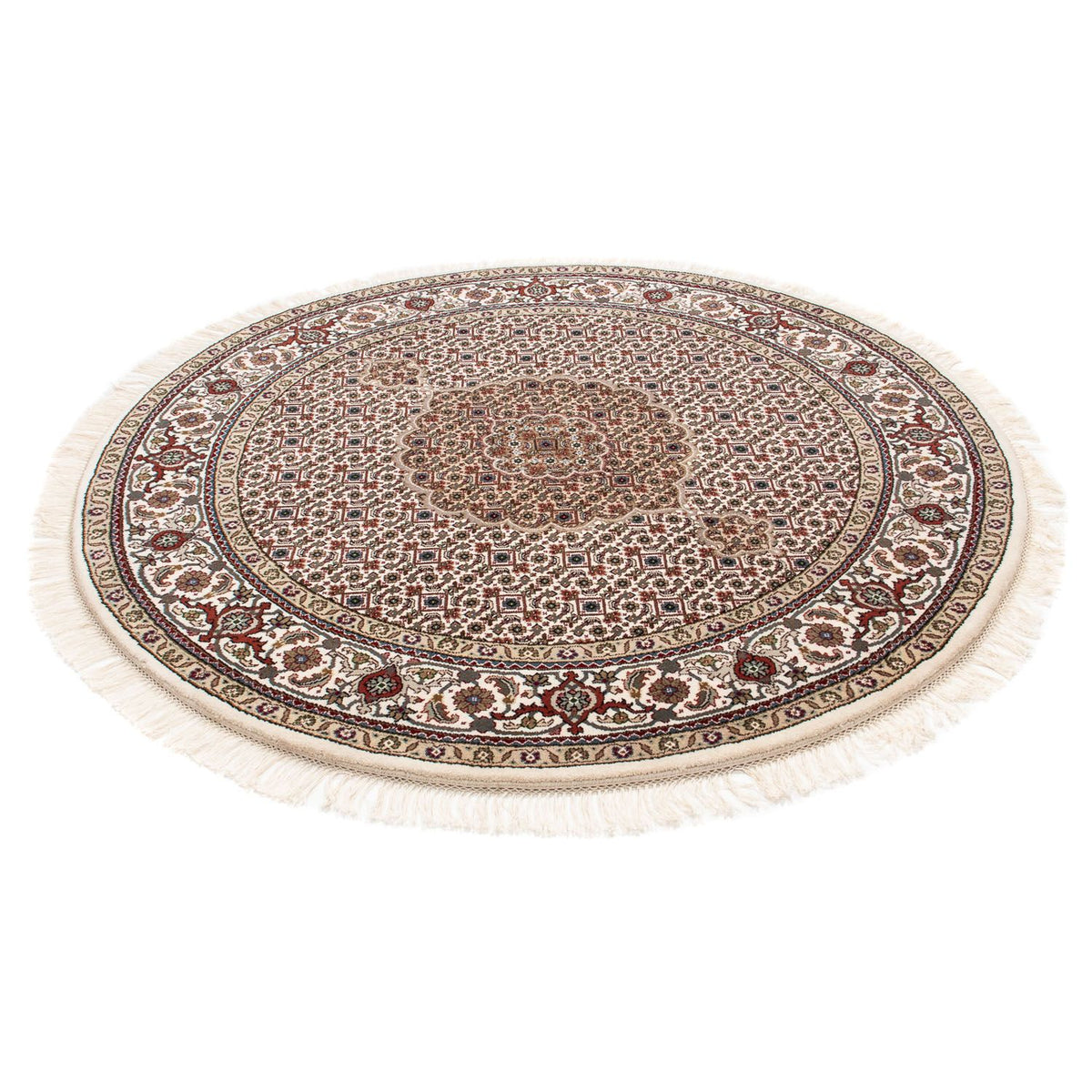 Tapis persan - Tabriz ronde  - 150 x 150 cm - multicolore